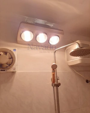 Đèn sưởi treo tường nhà tắm 3 bóng Nav-803