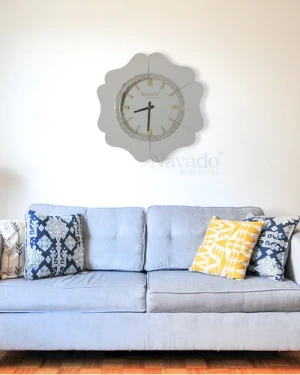 Đồng hồ trang trí treo tường Gerber white