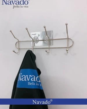 Giá inox móc áo dán tường mọi lúc mọi nơi