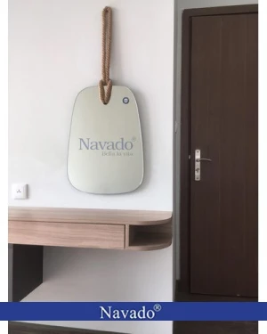 Gương bàn trang điểm dây thừng decoration