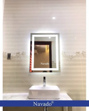 Gương đèn led chữ nhật 50 x70 cm