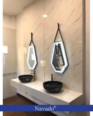 Gương đèn led phòng tắm Diamond