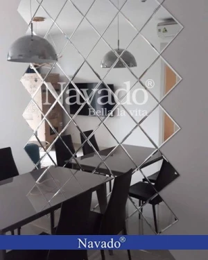 Gương ghép ô bàn ăn nghệ thuật