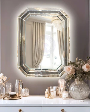 Gương LED nghệ thuật hình chữ nhật NAV 6005-LNT