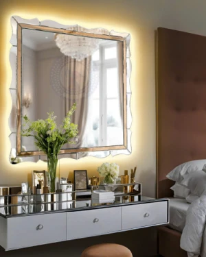 Gương LED nghệ thuật hình vuông Anna NAV 6002B-LNT