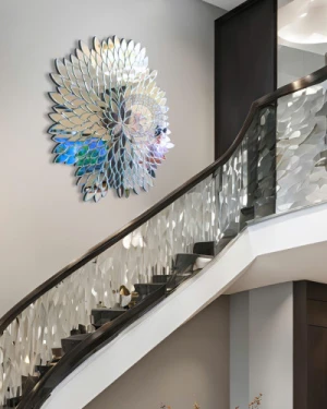 Gương nghệ thuật lá tự nhiên