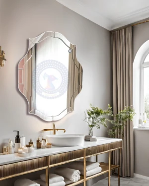 Gương nhà tắm pha lê handmade