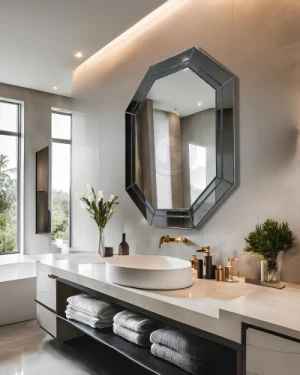 Gương phòng tắm đen nghệ thuật NAV2131