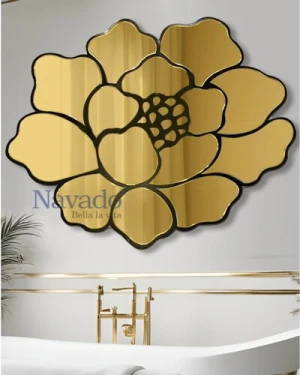 Gương phòng tắm nghệ thuật cao cấp Rose gold NAV 2200