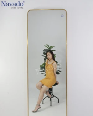 Gương soi toàn thân khung inox cao cấp