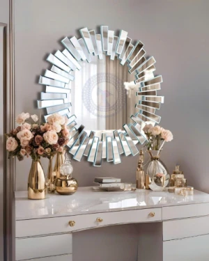 Gương trang điểm nghệ thuật treo tường Lion