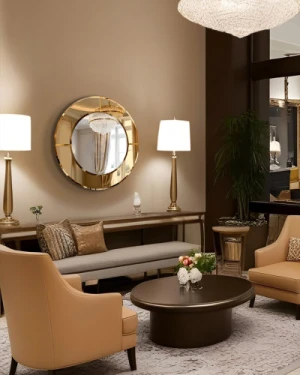 Gương trang trí phòng khách nghệ thuật NAV 2141