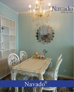 Gương trang trí phòng khách Villa