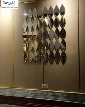 Gương trang trí treo tường nội thất phòng khách