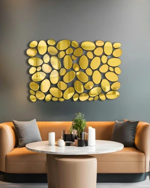 Gương treo tường decor phòng khách mẫu Maimer