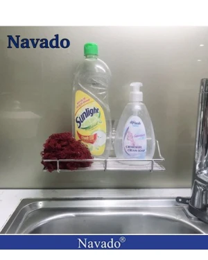 Kệ đựng đồ inox dán tường Gs-3017