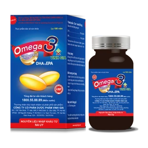 Omega 3 Vinh Gia Bổ sung Omega-3 dạng Triglyceride với DHA và EPA hàm lượng cao