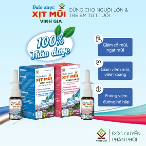 Thảo dược XỊT MŨI VINH GIA (A & B) | Dùng cho người lớn và trẻ em từ 1 tuổi