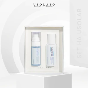 Bộ sản phẩm cấp ẩm, dưỡng da Usolab set HA ampoule + HA mist