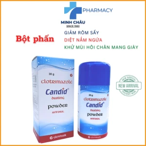 Candid Dusting Powder 30g bột phấn Giảm rôm sẩy, Nấm da, Khử mùi hôi chân.