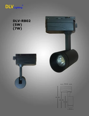 ĐÈN LED RỌI RAY MINI VỎ ĐEN 5W (DLV-RB02-05)