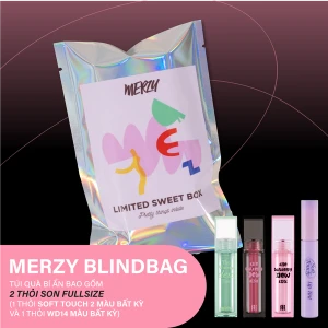 (Blind Bag)(WD14 Edition) Son Tint Bóng Merzy The Watery Dew Tint Black Pink Edition - Túi Quà Bí Ẩn 7g