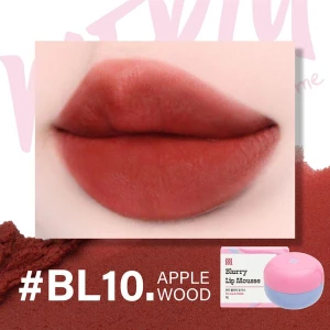 Son Kem Bùn Kiêm Má Hồng Merzy Blurry Lip Mousse BL10 Apple Wood
