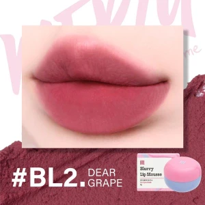 Son Kem Bùn Kiêm Má Hồng Merzy Blurry Lip Mousse BL2 Dear Grape