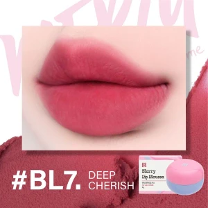 Son Kem Bùn Kiêm Má Hồng Merzy Blurry Lip Mousse BL7 Deep Cherish