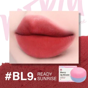Son Kem Bùn Kiêm Má Hồng Merzy Blurry Lip Mousse BL9 Ready Sunrise