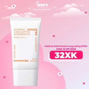 [Date 12/09/2026] Kem Chống Nắng Lâu Trôi Innisfree Intensive Long Lasting Sunscreen SPF50+ PA++++ New 2023 (60ml)