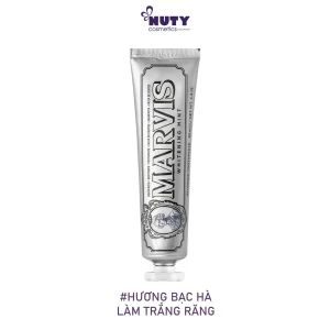 Kem Đánh Răng Marvis Bạc Làm Trắng Răng Whitening Mint Toothpaste (85ml)