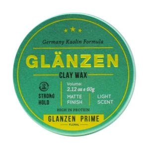 Sáp Glanzen xanh - Glanzen Prime - Floral | Phiên bản hương hoa giữ nếp tóc suốt ngày dài