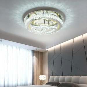 Đèn mâm ốp trần pha lê trang trí hiện đại M9231