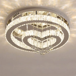 Đèn mâm pha lê ốp trần hiện đại M9223