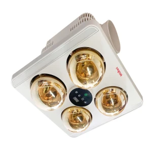 Đèn sưởi âm trần 4 bóng Kohn BU06GR có điều khiển