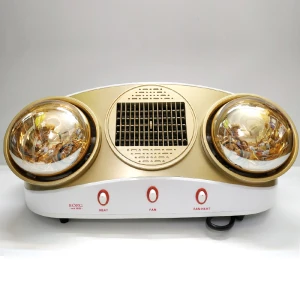 Đèn Sưởi Nhà Tắm Borg Braun BU16 2 Bóng Vàng kèm Quạt Gió nóng