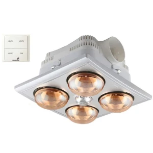 Đèn sưởi nhà tắm Heizen HE4BR âm trần có điều khiển