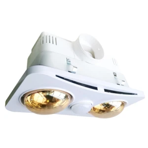 Đèn sưởi nhà tắm Kohn BK02G 2 bóng âm trần