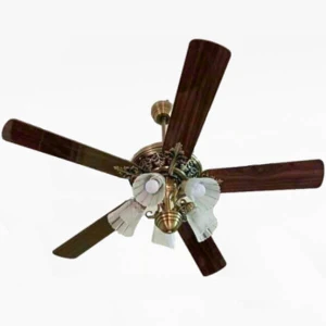 Quạt trần đèn Klasse 52KSP 518R 5 cánh gỗ