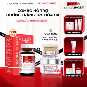 Combo Cao Cấp Dưỡng Da Căng Mịn Trắng Sáng Sắc Ngọc Khang