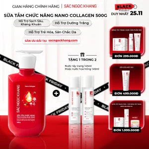 MỚI Sữa Tắm Chức Năng Nano Collagen Sắc Ngọc Khang 500g
