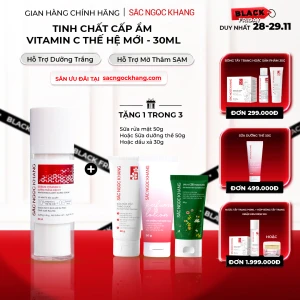 Serum Vitamin C Sắc Ngọc Khang 30ml Tinh chất dưỡng trắng da diệu kỳ, mờ thâm nám, tàn nhang