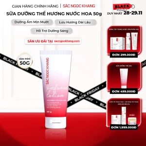 Sữa Dưỡng Thể Nước Hoa Dưỡng Trắng Da Mịn Màng Sắc Ngọc Khang 50g
