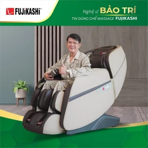 Ghế massage nhập khẩu Fujikashi FJ-1900 Be - Nâu