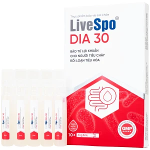 Bào tử lợi khuẩn Livespo DIA 30 hỗ trợ giảm các triệu chứng tiêu chảy cấp tính