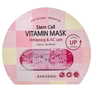 Mặt nạ cấp ẩm, dưỡng sáng da cho da mụn Banobagi Stem Cell Vitamin Mask Whitening và AC Care (30g)