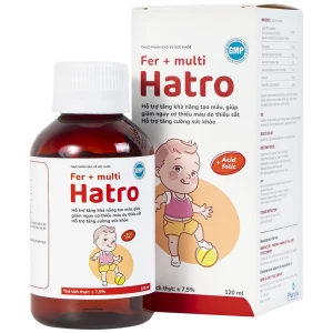 Siro Fer Multi Hatro bổ sung sắt và Vitamin nhóm B cho cơ thể (120ml)