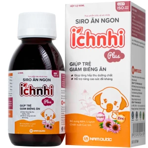 Siro Ích Nhi Plus Nam Dược bổ sung kẽm, seien và lysin giúp trẻ ăn ngon (100ml)
