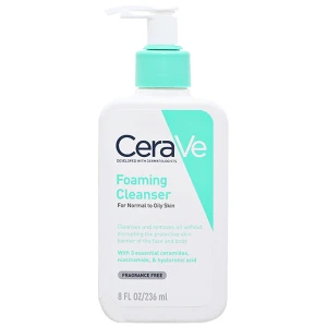 Sữa rửa mặt dành cho da dầu Cerave Foaming Cleanser (236ml)